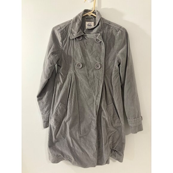 Mini Boden Coat With‎ Floral Lining - Gray Girls Size 13-14Y Youth - Picture 1 of 8